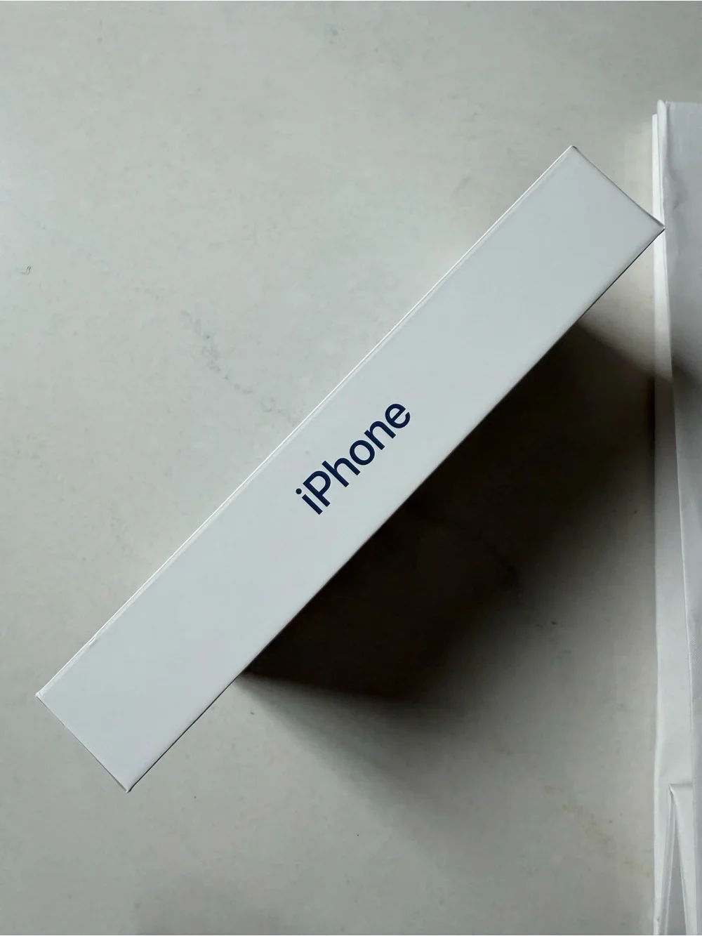 Apple iPhone 17 Pro Deep Blue Empty Box with Apple Shopping Bag